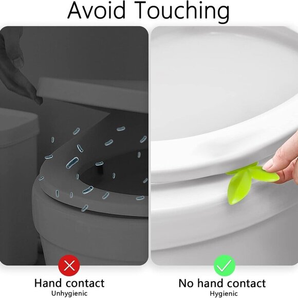 6 Pcs Toilet Seat Lid Lifter, Cute Sprout Shape - BRAND NEW - Picture 3 of 5